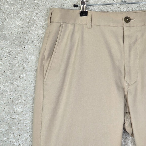 Mizzen Main Baron Pants Mens 32x30 Beige Twill Chino Tapered Office Casual - Picture 3 of 13